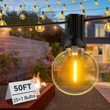 150Ft Waterproof LED String Lights – Warm White Outdoor Fairy Lights for Patio, Wedding, and Backyard Decor