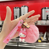 Sanrio Hello Kitty Keychain Set - Cute Kuromi & Cinnamoroll Keyrings for Girls