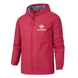 Men's Airbus Aviation Jacket – Windproof Pilot Hoodie with Zipper