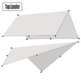 Lona impermeable para acampar: toldo ultraligero para exteriores y carpa para playa, jardín y senderismo 