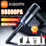 120W Cordless Vacuum Cleaner - 98800Pa Wet/Dry Handheld for Car & Home