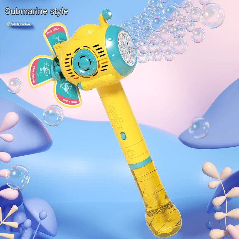 Submarine Bubble Blaster Toy - Automatic Bubble Machine for Kids Outdoor Play