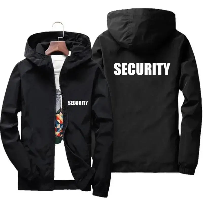 Men’s Lightweight Hooded Travel Jacket – Casual Printed Windbreaker for Spring & Autumn