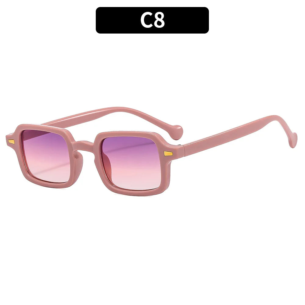 Luxurious Rectangle & Oval Vintage Sunglasses – UV400 Designer Shades for Men & Women