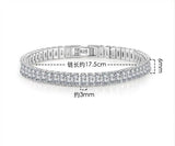 3mm Moissanite Tennis Bracelet - 925 Sterling Silver Sparkling Women's Jewelry