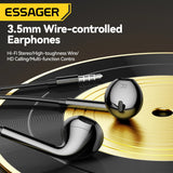 Wired Earbuds with Microphone - 3.5mm In-Ear Headphones for Sports & Phones (Multi-Color)