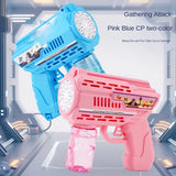 Automatic Bubble Blaster with LED Lights - Outdoor Bubble Machine Toy for Kids