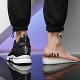 Men’s Height-Increasing Mesh Casual Shoes – Lightweight Lace-Up Sneakers for Everyday Comfort