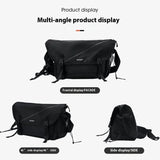 Men’s Oxford Flap Crossbody Bag – Durable Lightweight Shoulder Bag for Everyday Use