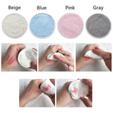 12-Pack Reusable Bamboo Makeup Remover Pads – Eco-Friendly & Gentle Facial Cleansing Rounds