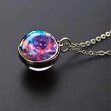 Trendy Glass Ball Pendant Necklace – Unisex Zinc Alloy Chain Design