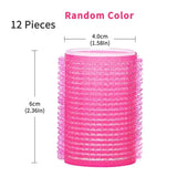 12-Piece No-Heat Self Grip Hair Rollers Set for All Hair Types