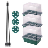 Seed Starter Tray with Full Spectrum Grow Light for Indoor Gardening