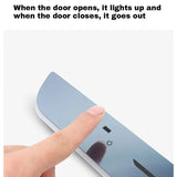 LED Car Door Sill Lights with Logo Projector – USB-Powered Threshold Lighting Kit (4pcs)