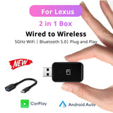 2024 Wireless CarPlay & Android Auto Adapter – 5G WiFi for Lexus & More