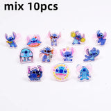 Disney Stitch Anime Rings - 10/20/36pc Cute Acrylic Jewelry Set for Kids