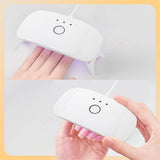24W USB Rechargeable UV LED Nail Lamp for Gel Polish & Resin Curing – Portable & Fast Drying