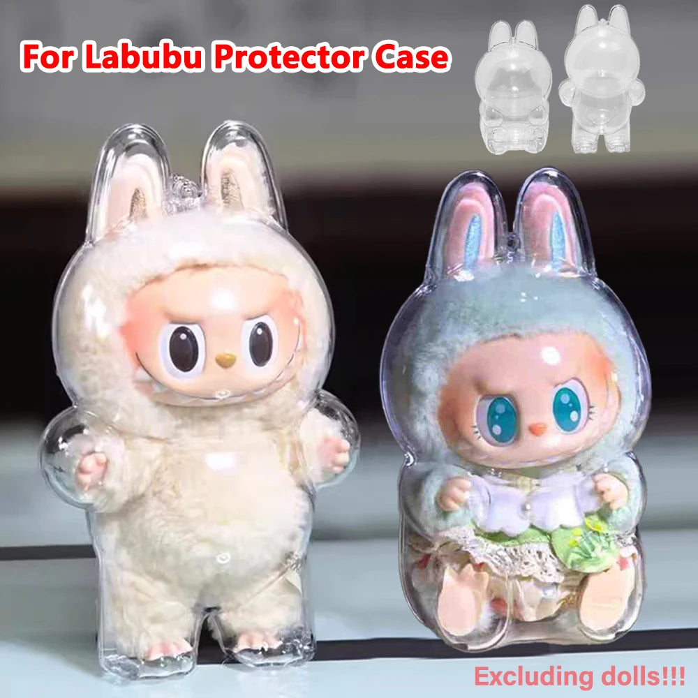 Protective Transparent Storage Case for Labubu Dolls