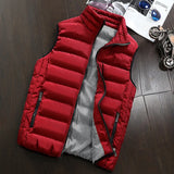 Men's Windproof Winter Vest - Warm Thicken Sleeveless Jacket with Zipper