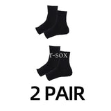 2 pares de calcetines de compresión para el tobillo: diseño de punta abierta para fascitis plantar y alivio del dolor