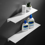 Estante flotante de pared de 30/40/50 cm para sala de estar, baño, cocina, estante colgante blanco y negro para baño