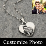 Custom Heart Photo Projection Necklace – Personalized Pendant Gift for Women, Valentine’s Day or Mom