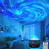 Galaxy Projector Night Light – Starry Sky & Ocean Wave Projection with 7 Colors