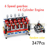 Car Model Building Blocks – DIY Speed Engine Transmission Brick Set for Teens & Adults