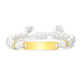 Personalized Kids Name ID Bracelet with Colorful Beads