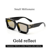 Gafas de sol Ruiao Retro Black Millionaire: gafas de sol de diseño de lujo 2024