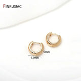 Trendy Gold Plated Hoop Earrings for Women – Classic Round Circle Design