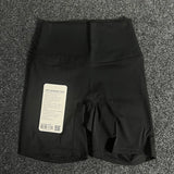 High-Waisted Yoga Shorts with Pockets – Slim Fit Workout & Running Shorts