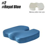 Memory Foam Coccyx Seat Cushion - U-Shaped Orthopedic Massage Pad for Car & Office