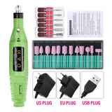 Electric Nail Drill Kit with Sanding Bands for Manicure & Pedicure – 20000 RPM Nail Art Tools