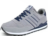 Men’s Breathable Patchwork Mesh Lace‑Up Sneakers – Lightweight Outdoor Running Shoes