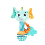 Soft Plush Animal Baby Rattle Toy for Newborns and Infants