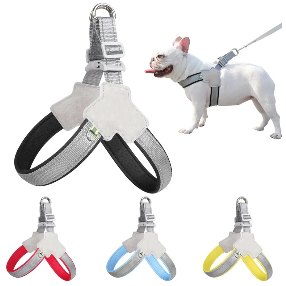 No-Pull Reflective Dog Harness - Adjustable Vest for Small & Medium Breeds