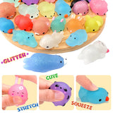 Lindos juguetes antiestrés blandos con temática de animales y naturaleza | Pelotas divertidas para apretar para adultos y niños 