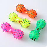 Natural Rubber Chew Toy for Dogs – Dental Cleaning & Bite-Resistant Dumbbell Design