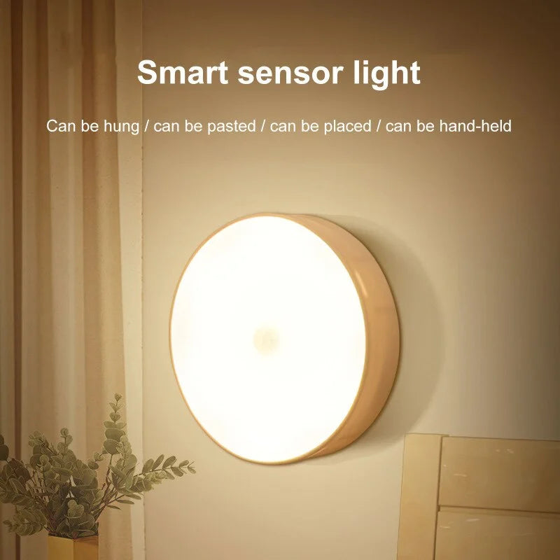 Rechargeable Motion Sensor LED Night Light with Magnetic Mount