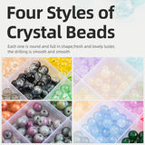 28-Color Glass Beads DIY Jewelry Making Kit – 8mm Round Crystal Beads with Accessories