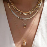 Collar vintage de varios estilos en color dorado nuevo para mujer, conjunto de collares con colgante de cristal multicapa de estilo bohemio y moderno, regalos de joyería