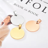 Custom Engraved Necklace – Personalized Photo & Text Pendant for Couples & Family