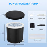 400L Portable Ice Bath Tub with Cover - Professional Cold Plunge Therapy for Athletes