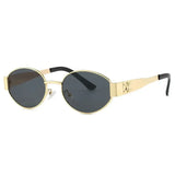 Trendy Oval Sunglasses – UV400 Protection for Women’s Fashion & Outdoor Wear