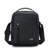 Men’s Oxford Shoulder Bag – Lightweight Crossbody Satchel with Zipper Closure