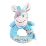 Plush Elephant Baby Rattle Toy – Soft Teether & Musical Hand Bell for Newborns