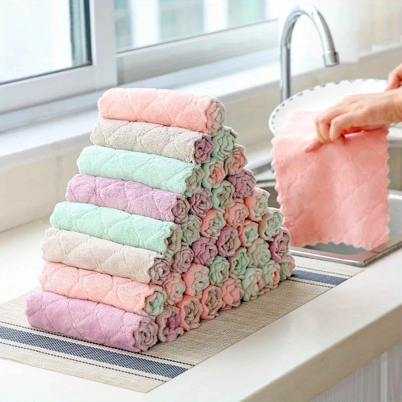 Ultra-Soft Microfiber Cleaning Cloths – Multi-Purpose, Lint-Free, Super Absorbent (Pack of 10)