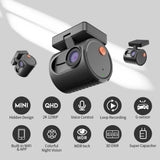 2K QHD Dash Cam with WiFi, Voice Control & Night Vision for Cars