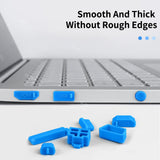 Tapones antipolvo universales para puertos y USB de ordenadores portátiles: 16 fundas antipolvo de silicona